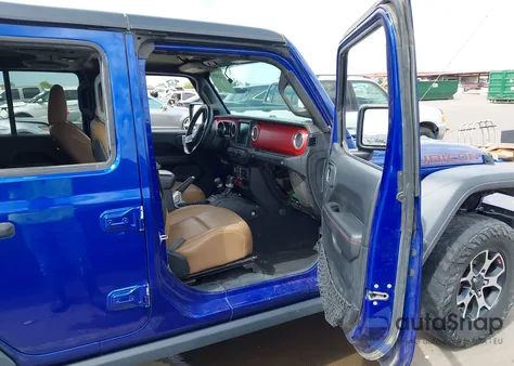 2018 Jeep Wrangler Unlimited Rubicon 4X4 из США, поврежденный, VIN 1C4HJXFNXJW198936